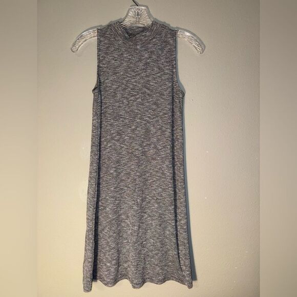 Madewell marled mock neck sleeveless tank dress XXS oversized #718 - Picture 2 of 6
